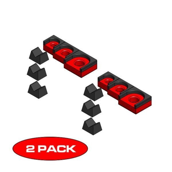 MagAttach Ratchet Holders (2 Pack) - Red/Black